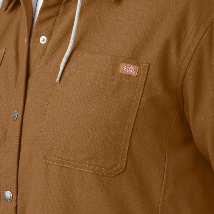 Dickies Shirt Jackets Womens Plus Duck Hooded Shirt Jacket Brown Duck Brown Duck bd 8211 Women Dickies Shirt Jackets Womens Plus Duck Hooded Shirt Jacket Brown Duck Brown Duck bd 8211 Women