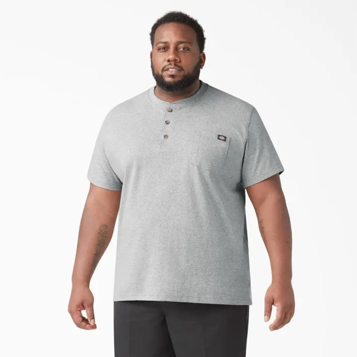 Dickies Shirts Heavyweight Short Sleeve Henley TShirt Heather Gray Heather Gray hg 8211 Men Dickies Shirts Heavyweight Short Sleeve Henley TShirt Heather Gray Heather Gray hg 8211 Men