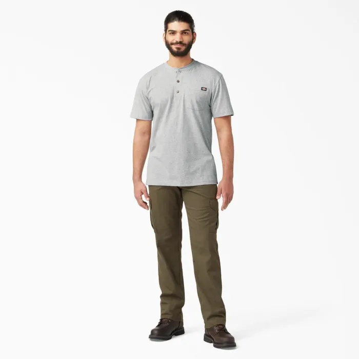 Dickies Shirts Heavyweight Short Sleeve Henley TShirt Heather Gray Heather Gray hg 8211 Men Dickies Shirts Heavyweight Short Sleeve Henley TShirt Heather Gray Heather Gray hg 8211 Men