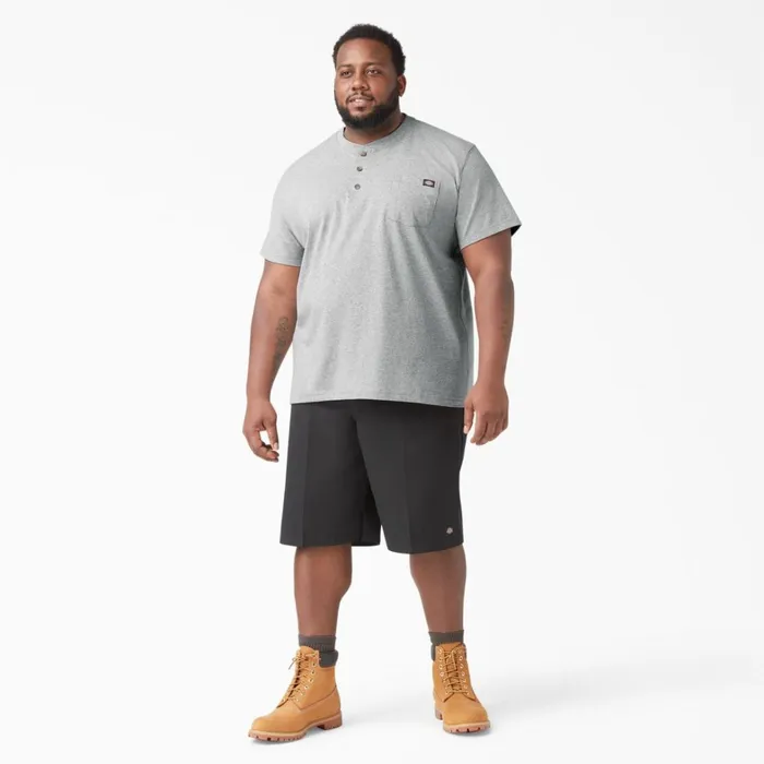Dickies Shirts Heavyweight Short Sleeve Henley TShirt Heather Gray Heather Gray hg 8211 Men Dickies Shirts Heavyweight Short Sleeve Henley TShirt Heather Gray Heather Gray hg 8211 Men