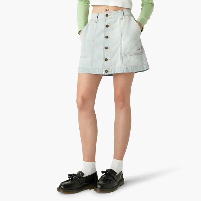 Dickies Skirts and Dresses Womens Madison Skirt Light Denim Light Denim ltd 8211 Women Dickies Skirts and Dresses Womens Madison Skirt Light Denim Light Denim ltd 8211 Women
