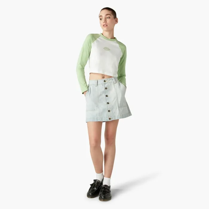 Dickies Skirts and Dresses Womens Madison Skirt Light Denim Light Denim ltd 8211 Women Dickies Skirts and Dresses Womens Madison Skirt Light Denim Light Denim ltd 8211 Women