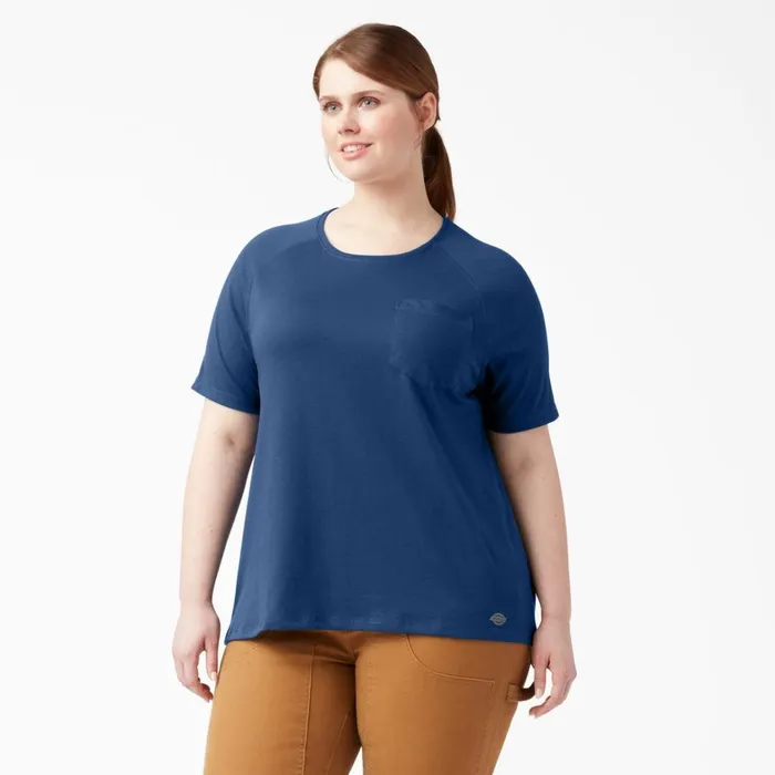 Dickies TShirts Women039s Plus Cooling Short Sleeve Pocket TShirt Dynamic Navy Dynamic Navy dy2 8211 Women Dickies TShirts Women039s Plus Cooling Short Sleeve Pocket TShirt Dynamic Navy Dynamic Navy dy2 8211 Women