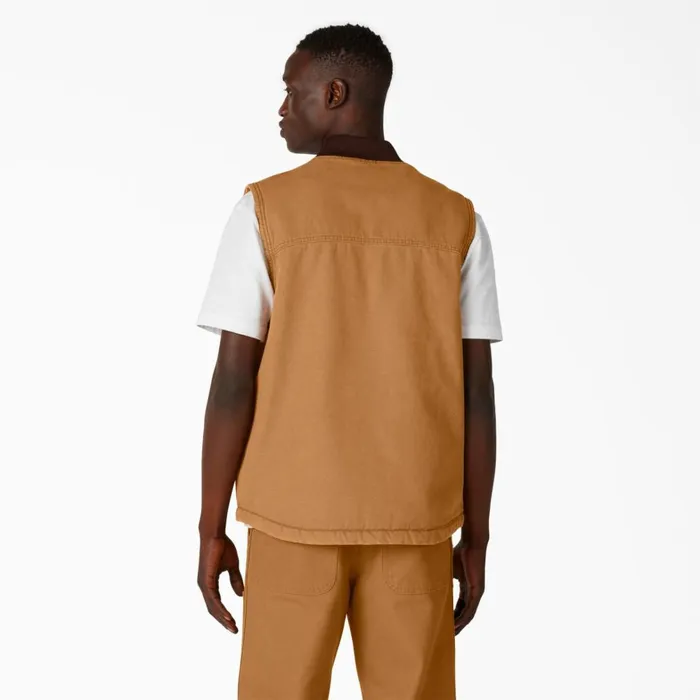 Dickies Vests Stonewashed Duck High Pile Fleece Lined Vest Stonewashed Brown Duck Stonewashed Brown Duck sbd 8211 Men Dickies Vests Stonewashed Duck High Pile Fleece Lined Vest Stonewashed Brown Duck Stonewashed Brown Duck sbd 8211 Men