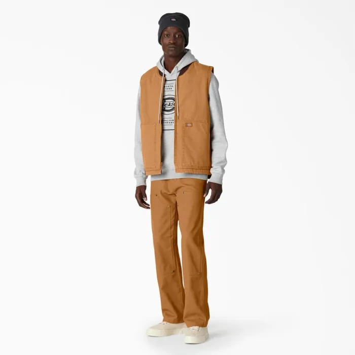 Dickies Vests Stonewashed Duck High Pile Fleece Lined Vest Stonewashed Brown Duck Stonewashed Brown Duck sbd 8211 Men Dickies Vests Stonewashed Duck High Pile Fleece Lined Vest Stonewashed Brown Duck Stonewashed Brown Duck sbd 8211 Men