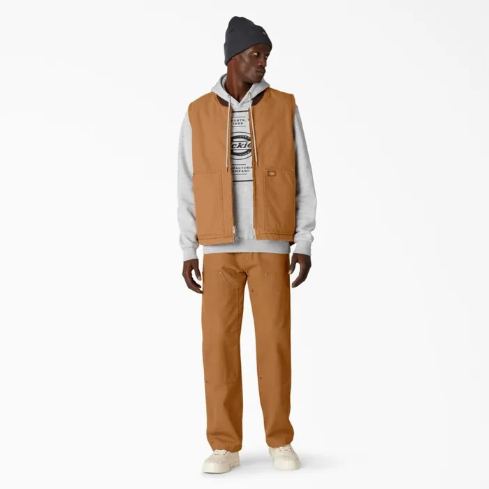 Dickies Vests Stonewashed Duck High Pile Fleece Lined Vest Stonewashed Brown Duck Stonewashed Brown Duck sbd 8211 Men Dickies Vests Stonewashed Duck High Pile Fleece Lined Vest Stonewashed Brown Duck Stonewashed Brown Duck sbd 8211 Men