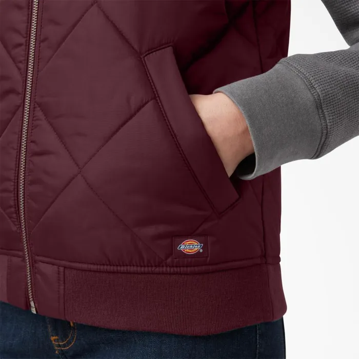 Dickies Vests Women039s Quilted Vest Burgundy Burgundy by 8211 Women Dickies Vests Women039s Quilted Vest Burgundy Burgundy by 8211 Women