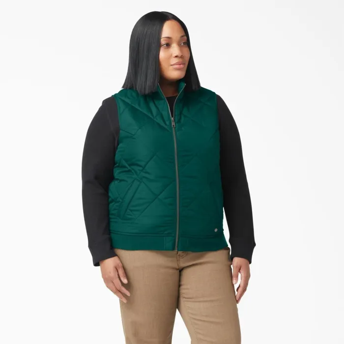 Dickies Vests Womens Plus Quilted Vest Forest Green Forest Green ft 8211 Women Dickies Vests Womens Plus Quilted Vest Forest Green Forest Green ft 8211 Women