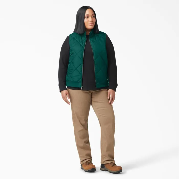 Dickies Vests Womens Plus Quilted Vest Forest Green Forest Green ft 8211 Women Dickies Vests Womens Plus Quilted Vest Forest Green Forest Green ft 8211 Women