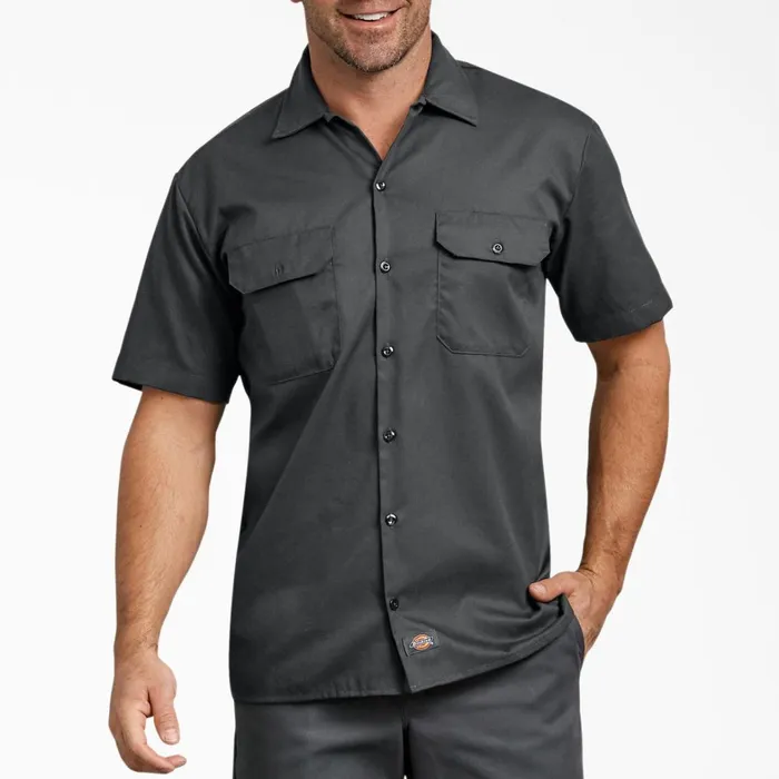 Dickies Work Shirts Relaxed Fit Short Sleeve Work Shirt Charcoal Gray Charcoal Gray ch 8211 Men Dickies Work Shirts Relaxed Fit Short Sleeve Work Shirt Charcoal Gray Charcoal Gray ch 8211 Men
