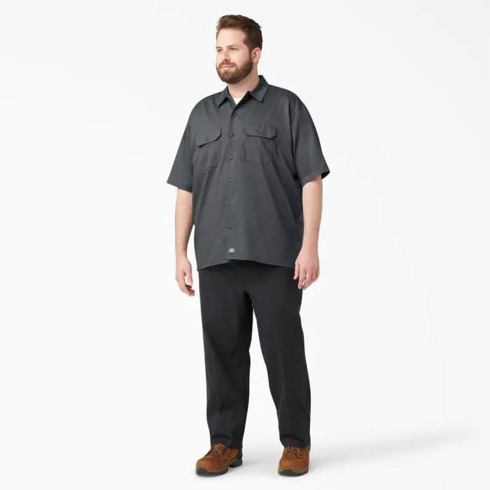 Dickies Work Shirts Relaxed Fit Short Sleeve Work Shirt Charcoal Gray Charcoal Gray ch 8211 Men Dickies Work Shirts Relaxed Fit Short Sleeve Work Shirt Charcoal Gray Charcoal Gray ch 8211 Men
