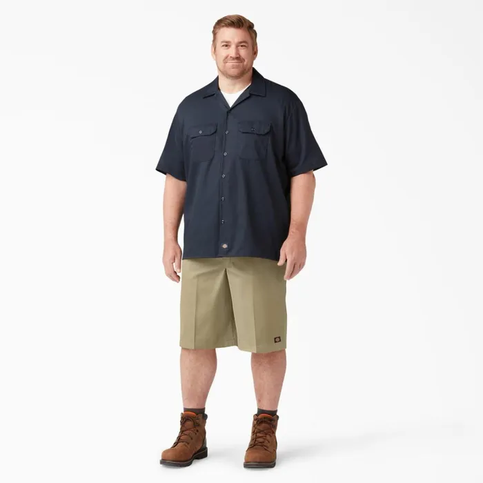 Dickies Work Shorts Loose Fit Flat Front Work Shorts 13034 Khaki Khaki kh 8211 Men Dickies Work Shorts Loose Fit Flat Front Work Shorts 13034 Khaki Khaki kh 8211 Men