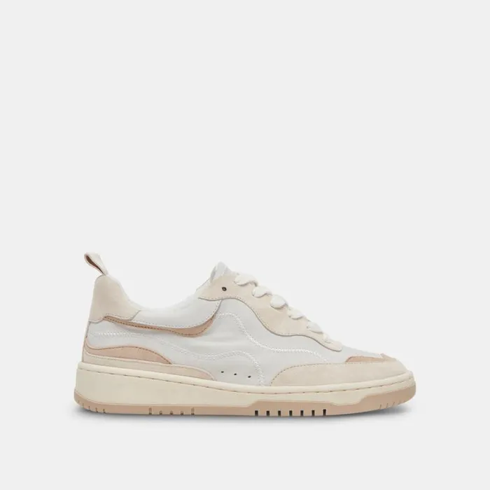 Dolce Vita Adella Sneakers White Dune Leather Women Sneakers