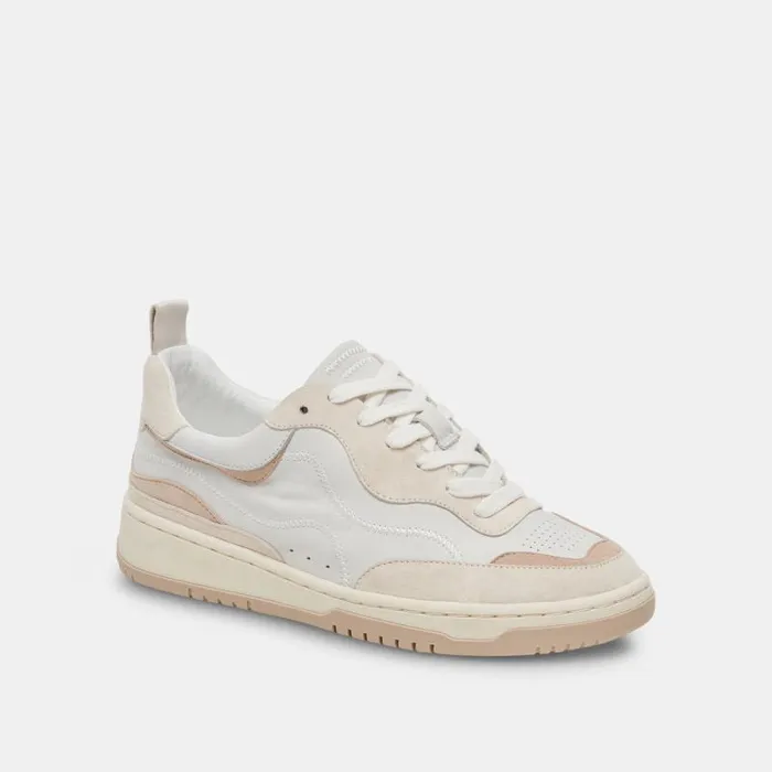 Dolce Vita Adella Sneakers White Dune Leather Women Sneakers