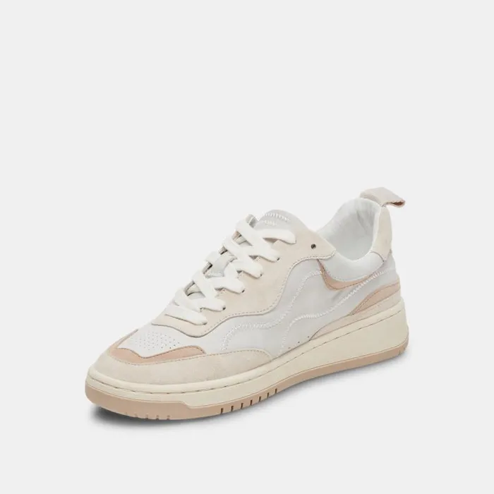 Dolce Vita Adella Sneakers White Dune Leather Women Sneakers