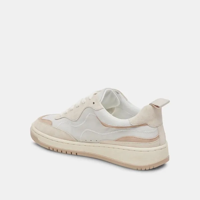 Dolce Vita Adella Sneakers White Dune Leather Women Sneakers