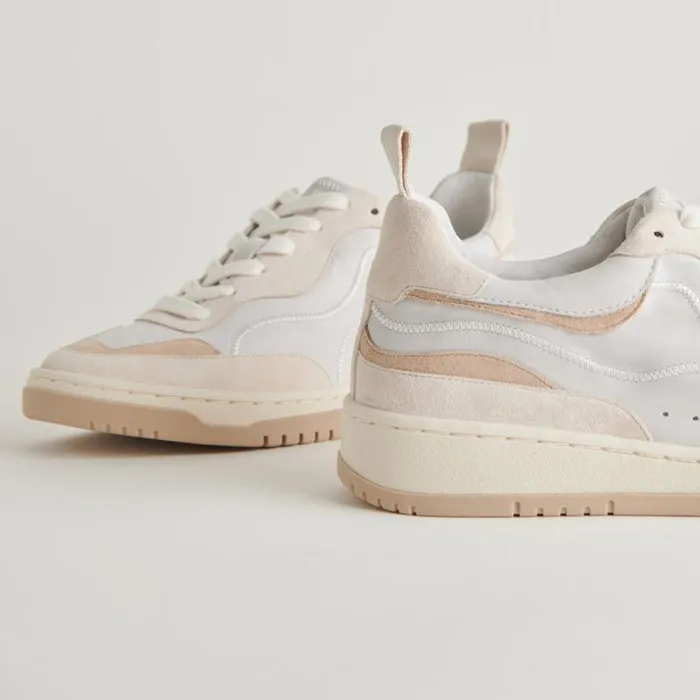 Dolce Vita Adella Sneakers White Dune Leather Women Sneakers