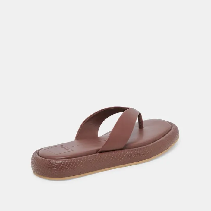 Dolce Vita Adin Sandals Walnut Leather Women Sandals