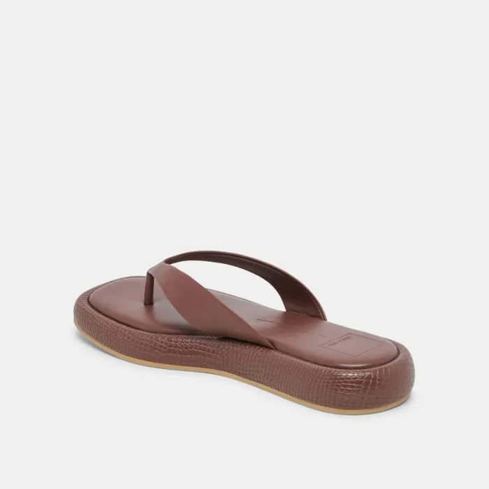 Dolce Vita Adin Sandals Walnut Leather Women Sandals