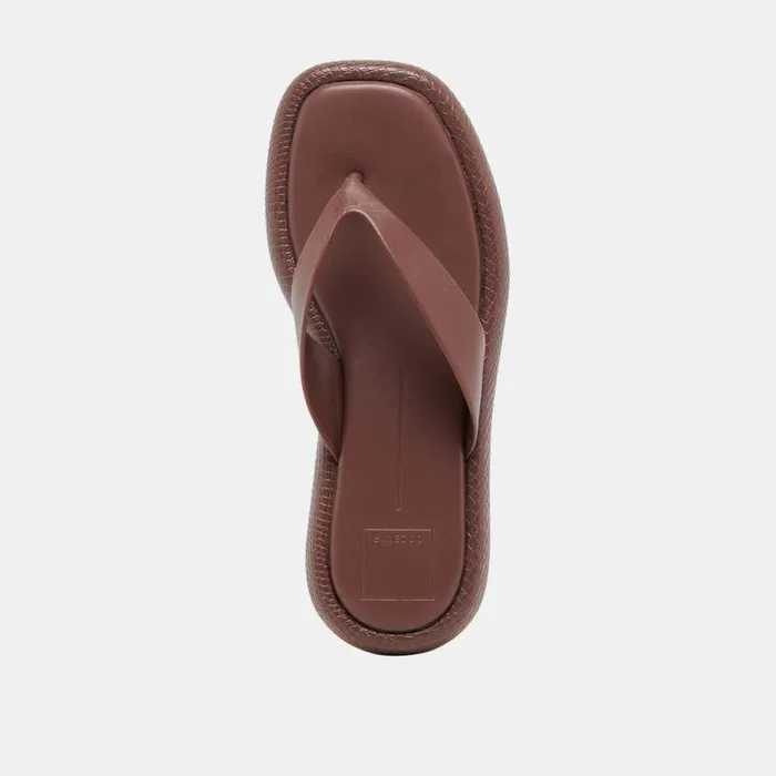 Dolce Vita Adin Sandals Walnut Leather Women Sandals