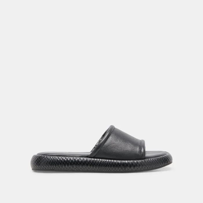 Dolce Vita Aisha Sandals Black Leather Women Sandals