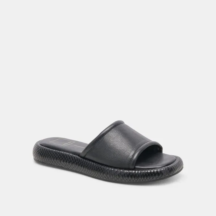 Dolce Vita Aisha Sandals Black Leather Women Sandals