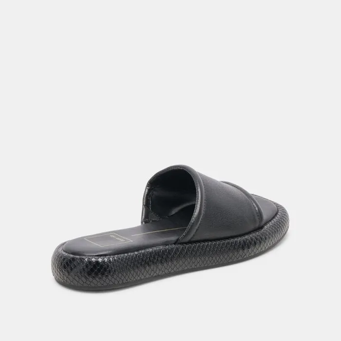 Dolce Vita Aisha Sandals Black Leather Women Sandals