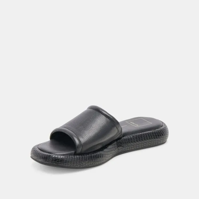 Dolce Vita Aisha Sandals Black Leather Women Sandals