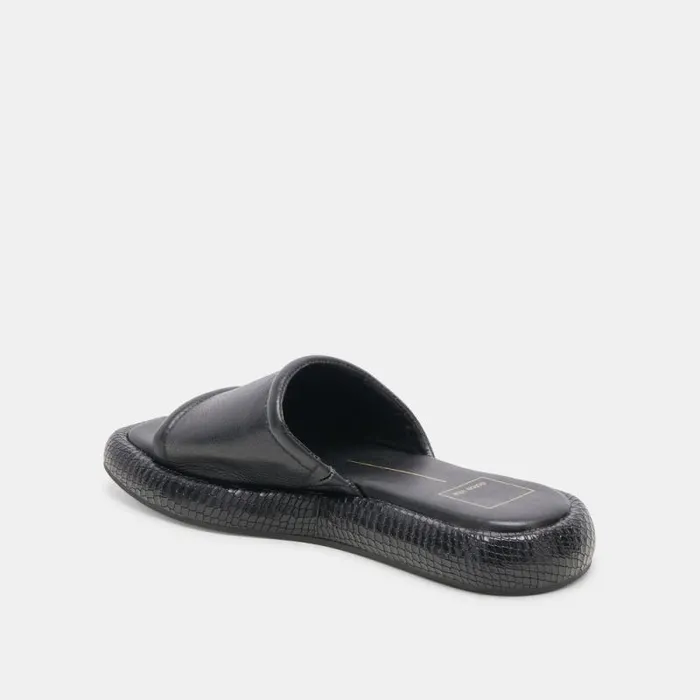 Dolce Vita Aisha Sandals Black Leather Women Sandals