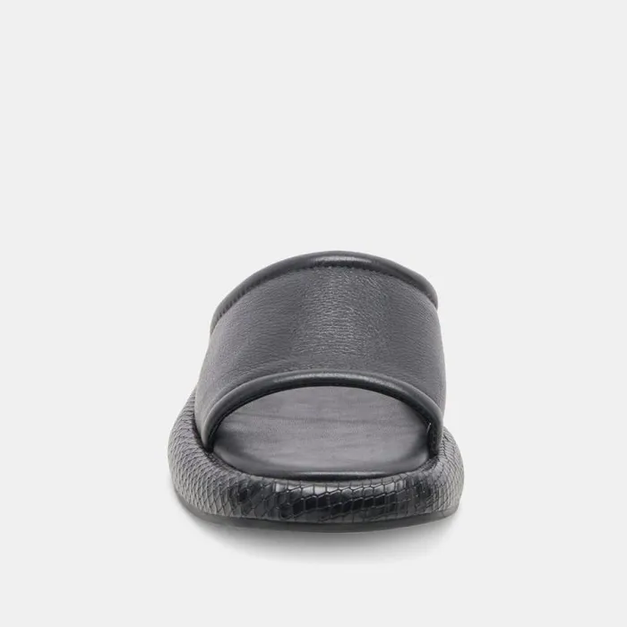 Dolce Vita Aisha Sandals Black Leather Women Sandals