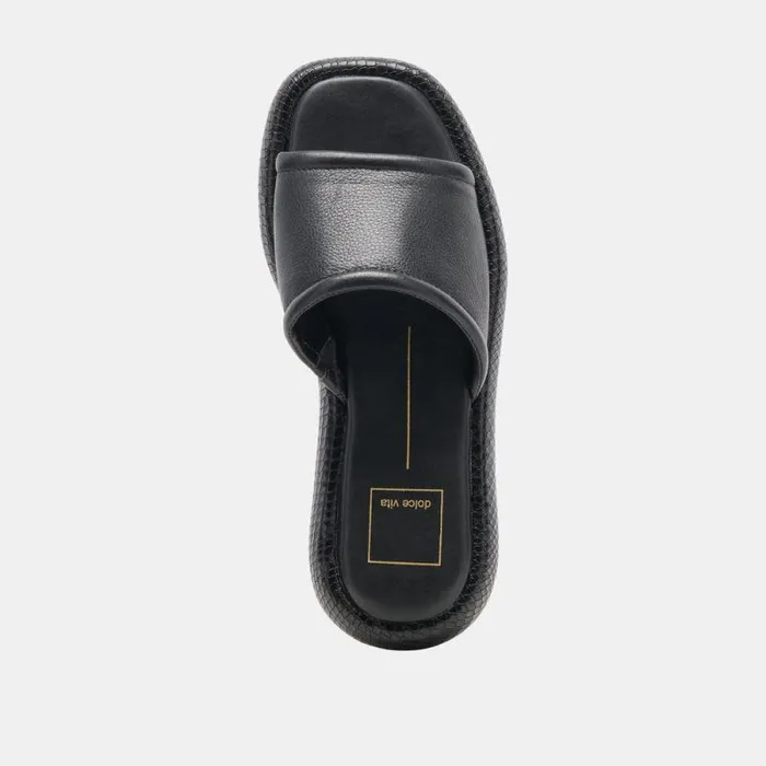 Dolce Vita Aisha Sandals Black Leather Women Sandals
