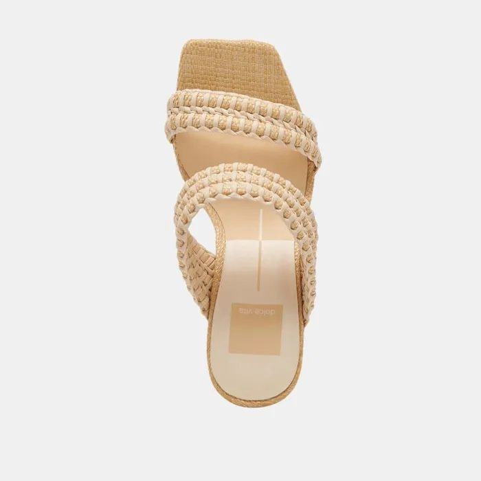 Dolce Vita Alfred Heels Lt Natural Raffia Women Heels