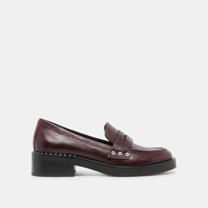 Dolce Vita Aliane Loafers Mulberry Leather Women Flats and Loafers