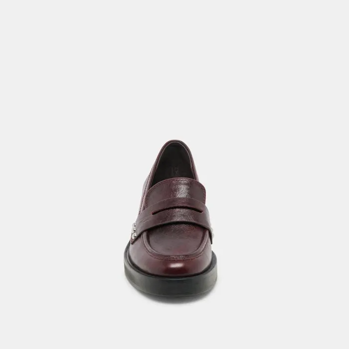 Dolce Vita Aliane Loafers Mulberry Leather Women Flats and Loafers