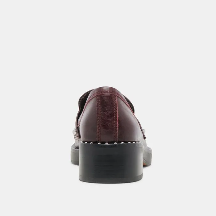Dolce Vita Aliane Loafers Mulberry Leather Women Flats and Loafers
