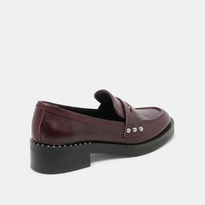 Dolce Vita Aliane Loafers Mulberry Leather Women Flats and Loafers