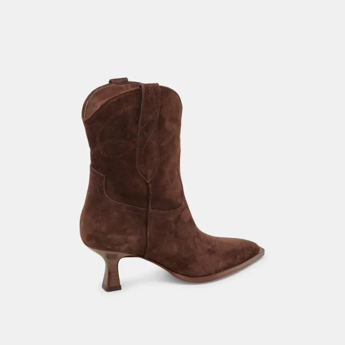 Dolce Vita Angel Booties Dk Brown Suede Women Boots and Booties
