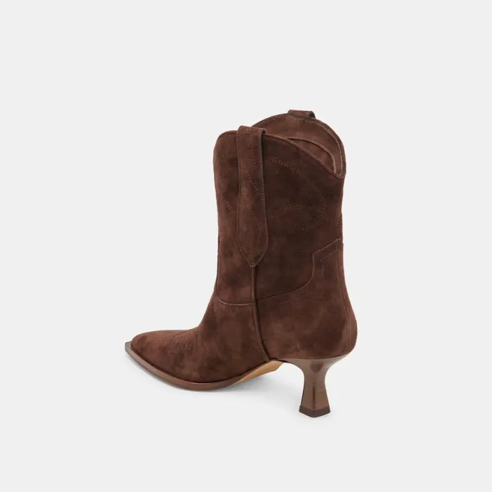 Dolce Vita Angel Booties Dk Brown Suede Women Boots and Booties