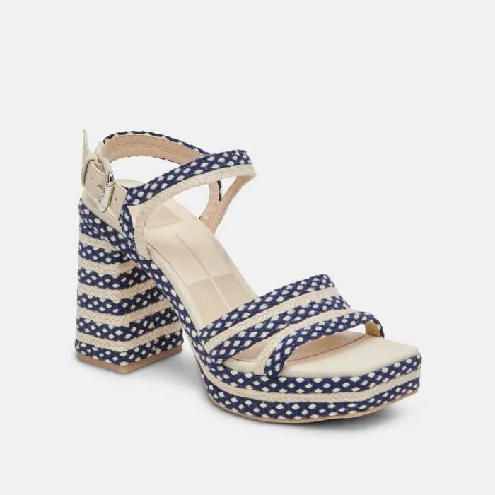 Dolce Vita Arnela Heels Navy Multi Woven Women Heels