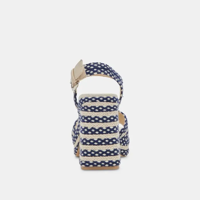 Dolce Vita Arnela Heels Navy Multi Woven Women Heels