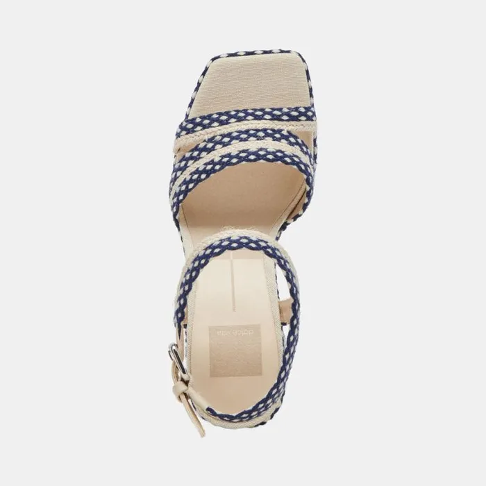 Dolce Vita Arnela Heels Navy Multi Woven Women Heels
