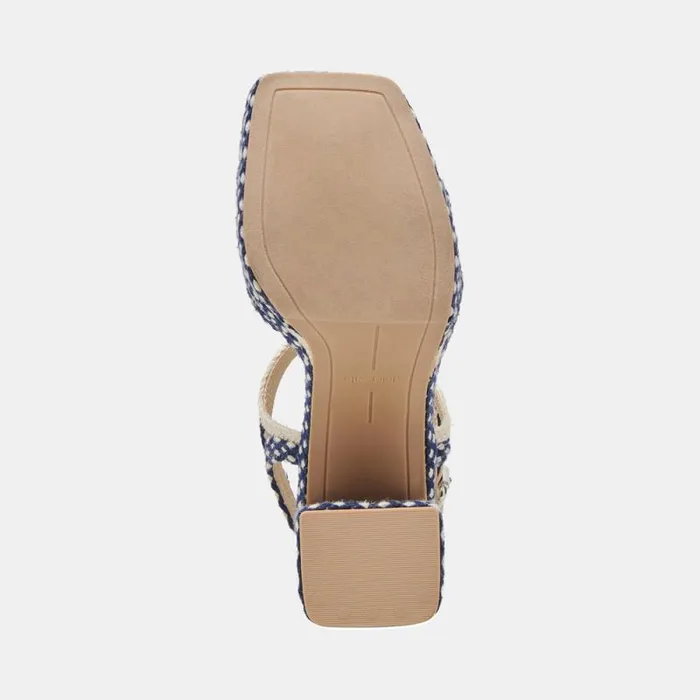 Dolce Vita Arnela Heels Navy Multi Woven Women Heels