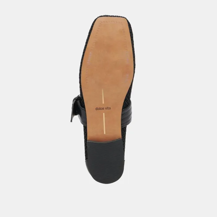 Dolce Vita Arora Ballet Flats Onyx Woven Mesh Women Flats and Loafers