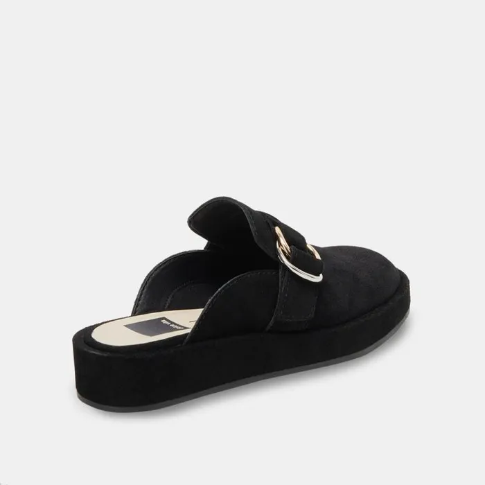 Dolce Vita Astor Flats Onyx Suede Women Flats and Loafers