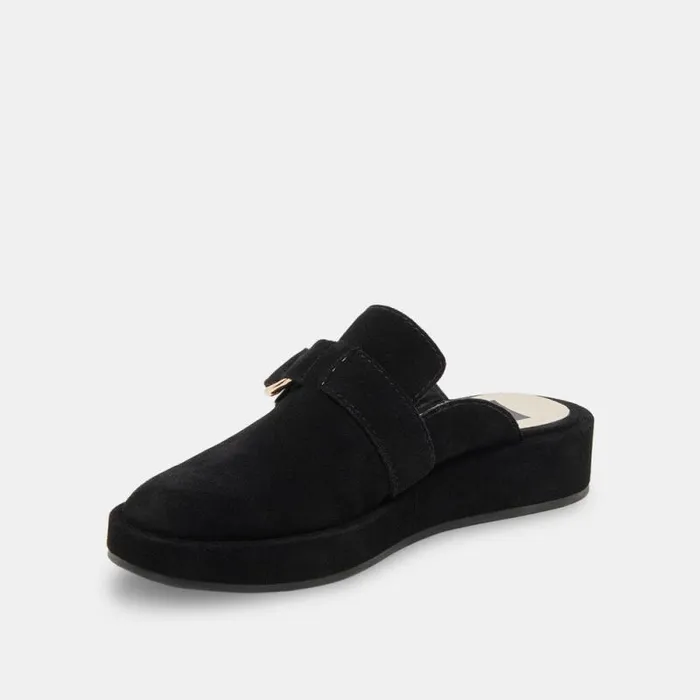 Dolce Vita Astor Flats Onyx Suede Women Flats and Loafers