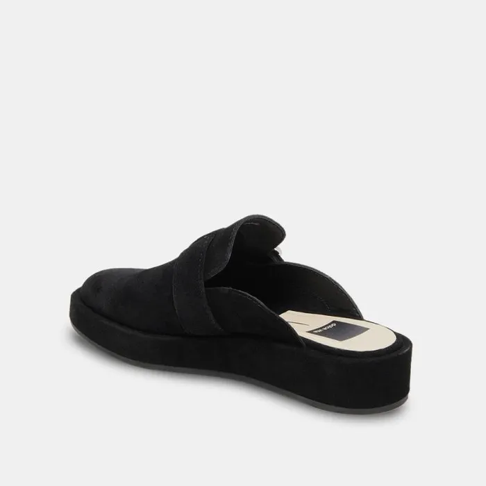 Dolce Vita Astor Flats Onyx Suede Women Flats and Loafers