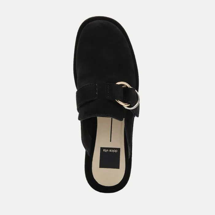 Dolce Vita Astor Flats Onyx Suede Women Flats and Loafers