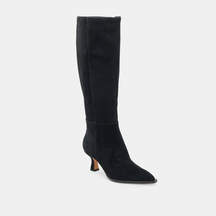 Dolce Vita Auggie Boots Onyx Suede Women Boots and Booties