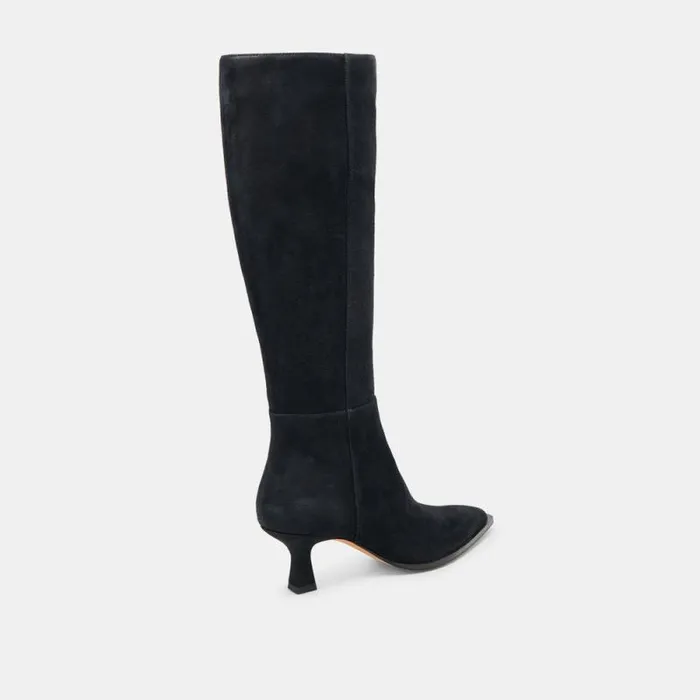 Dolce Vita Auggie Boots Onyx Suede Women Boots and Booties