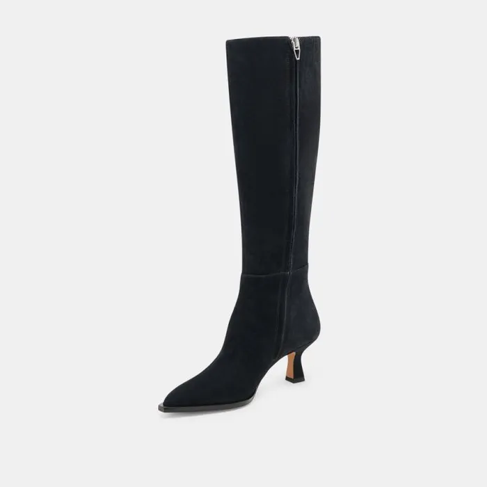 Dolce Vita Auggie Boots Onyx Suede Women Boots and Booties
